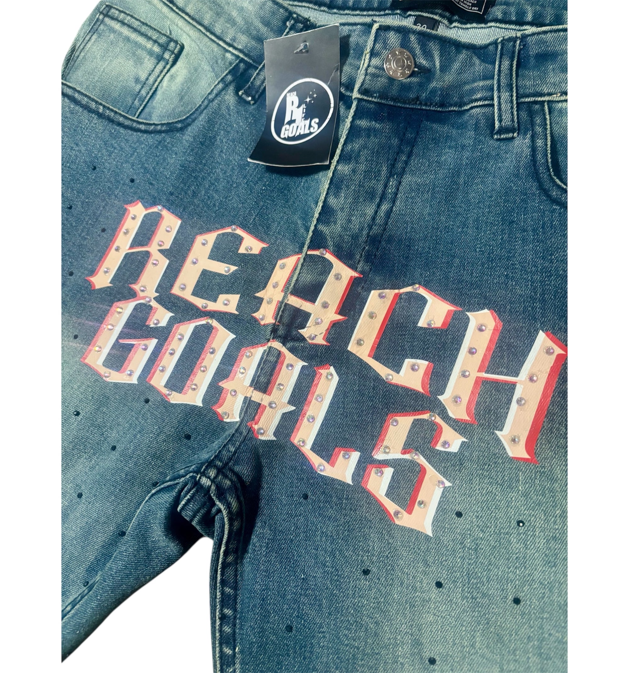 RG Rhinestone Jorts 2nd Version