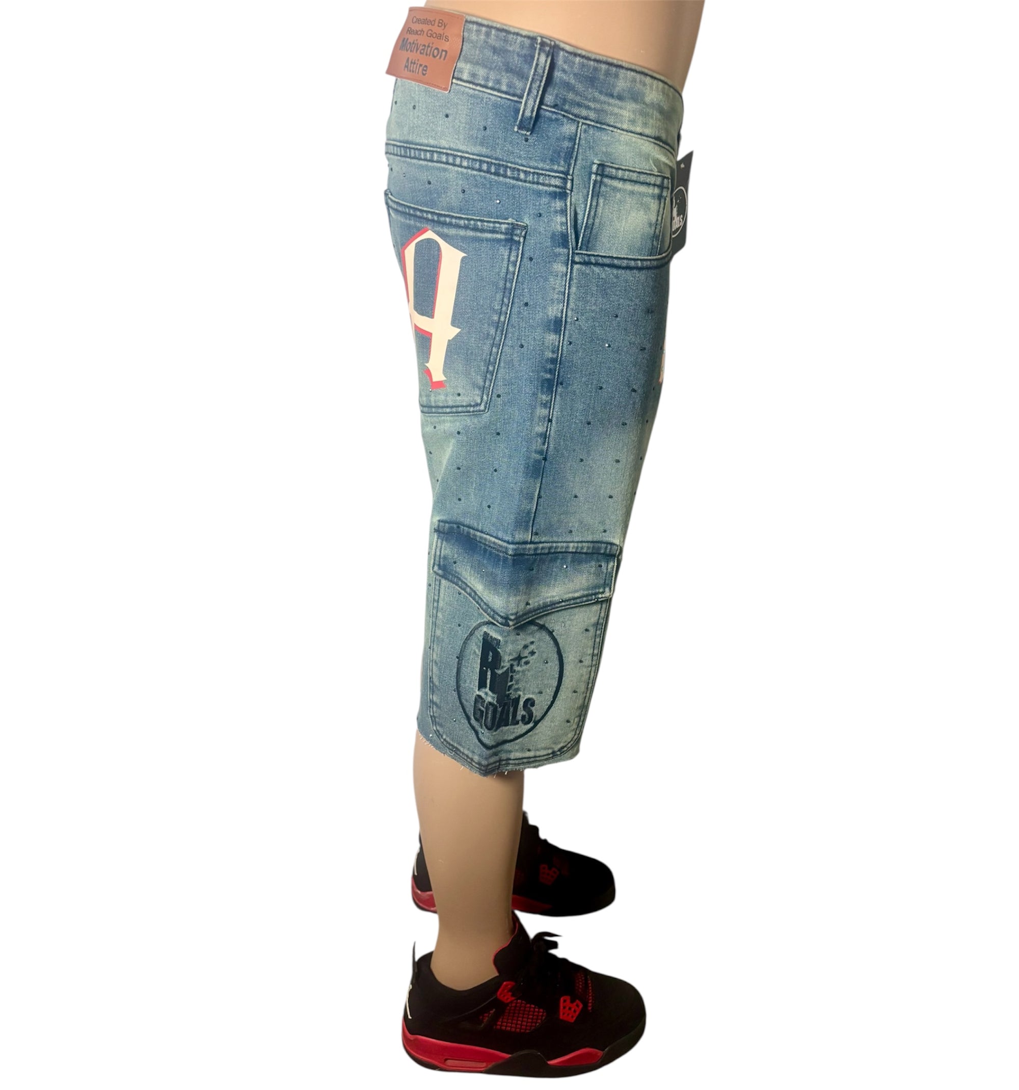 RG Rhinestone Jorts 2nd Version